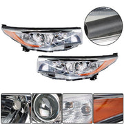 DURAFORCE Front Headlights Headlamps For Toyota Highlander 2014-2016 Left+Right Side Clear