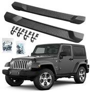 DURAFORCE For 2007 08 09-2018 Jeep Wrangler JK 2 Door Nerf Bar Running Boards Side Step