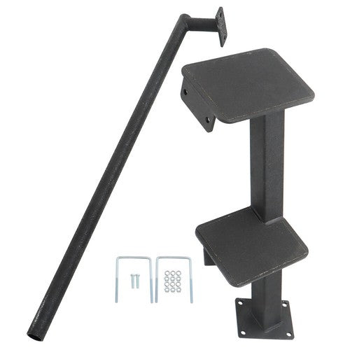 DURAFORCE 2Steps Boat Trailer Steps with Handrail Boat Trailer Ladder, Boat Trailer Steps