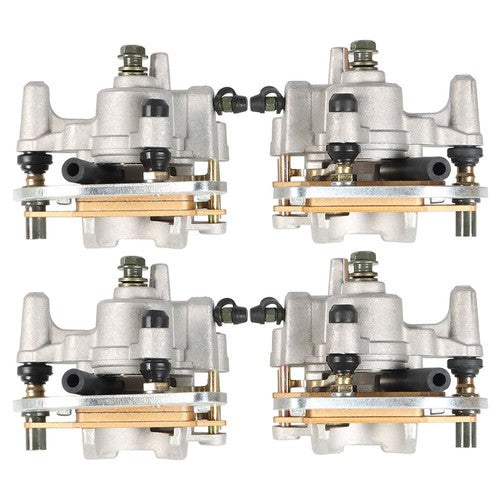 DURAFORCE Front & Rear Brake Calipers w/Pads For Yamaha YFM700F/P Grizzly 700 07-20 NEW