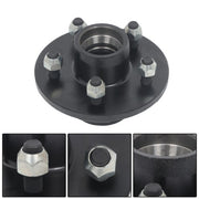 DURAFORCE Idler Hub Round Spindle Kit Trailer Hub Kit With Bearing Kit For 5 Lug × 4.5"