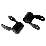 DURAFORCE 2Pcs Black Rear Leaf Spring Shackle Kit For Jeep Cherokee Sport Series 1984-2001