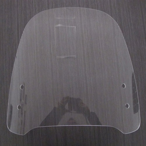 DURAFORCE 17"x15" Clear Scooter Moped Motorcycle Windshield For Yamaha Honda 125cc 150cc