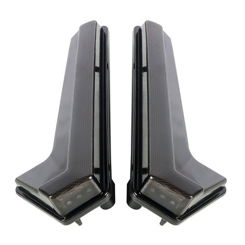 DURAFORCE For Polaris RZR XP 1000 XP TURBO S 2009-2020 UTV Smoked LED Tail Brake Lights