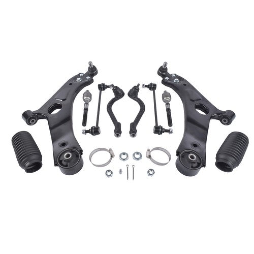 DURAFORCE 10Pcs Control Arm Kit Fit for 2010-2013 Hyundai Tucson 2011-2013 Kia Sportage