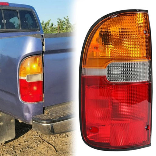 DURAFORCE Left Side Tail Light With Bulb for Toyota Tacoma 1995-2000 Brake Lamp