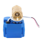 DURAFORCE Solid Motorized Ball Valve 3/4in Standard Port Brass 9-24V NC Auto Return