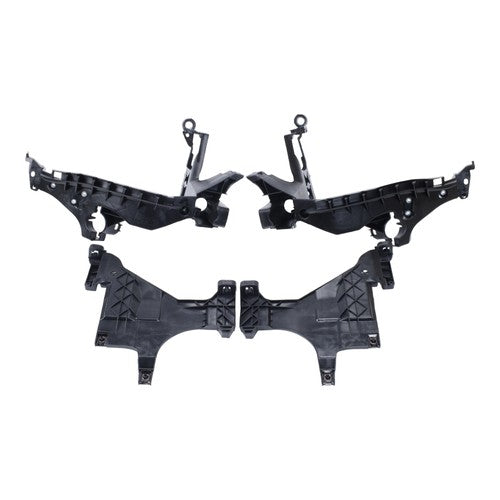 DURAFORCE 4PCS Front Headlight Mount Support Plate Bracket For Audi A4 S4 2013-2015 2016