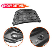 DURAFORCE Fit 2019 2020 2021 2022 Ford Ranger Black Hood Direct Replacement Aluminum