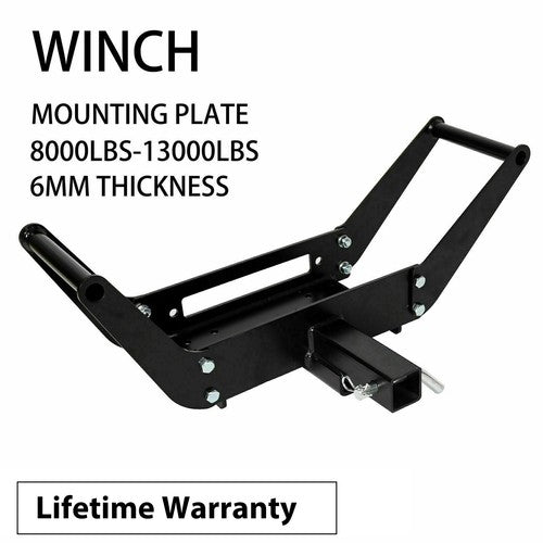 DURAFORCE Winch Mounting Plate Bracket Foldable Cradle For Towing Trailer Off-Road