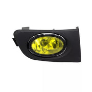 DURAFORCE Front Mesh Grille Yellow Lens Fog Lights for 2001-2003 for Honda Civic Sedan
