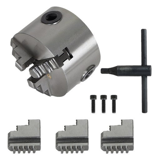 DURAFORCE K11-80 Self-centering Lathe Drilling Part 80mm 3 Jaw Lathe Chuck Manual Chuck 3"