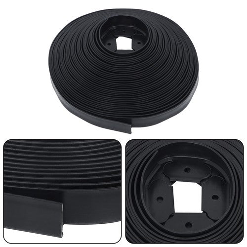 DURAFORCE Garden Edging Landscape Edging with 60 Spikes for Lawn 1.5 Inch 100FT Black