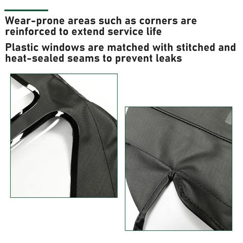 DURAFORCE For Mercedes-Benz 350SL 1972-1973 Black Convertible Soft Top w/ Clear Window