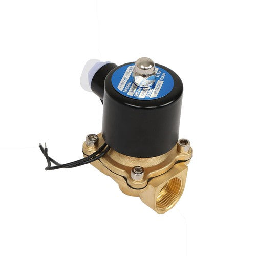 DURAFORCE 3/4” 12V Air Water N/C Gas Oil Normally Closed Electric Solenoid Valve DC DN20