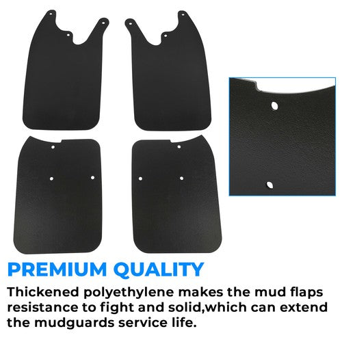 Mud Guards Flaps for Tacoma 4x4 Prerunner 1995-2004 with Flares