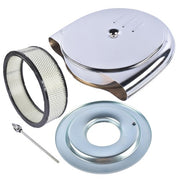 DURAFORCE Round Air Cleaner Kit Fits for Cadillac Oldsmobile 1951-1956 Chrome Plated Steel