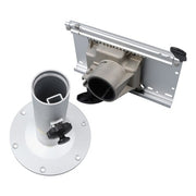 DURAFORCE Aluminum Marine Seat Pedestal 13"-19" Adjustable Height Locking With Slide Base