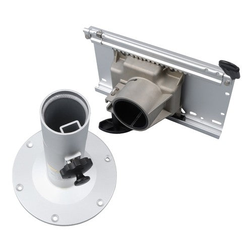 DURAFORCE Aluminum Marine Seat Pedestal 13"-19" Adjustable Height Locking With Slide Base