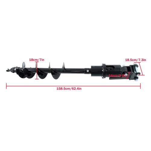 DURAFORCE Pins for 1Ton-1.5Ton Mini Excavator 200mm Diameter Auger Drill with Hoses