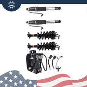 DURAFORCE Front Rear Shock Absorber Strut Assys + Compressor For Cadillac Escalade 2015-20