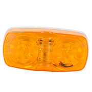 DURAFORCE 4X 10 Diodes Trailer Marker LED Double Bullseye Clearance Lamp For RV Camper