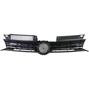 DURAFORCE ZZ2V00340 Upper Black Grill for 2010 2011-2014 for VW for Volkswagen Golf MK6 GTI