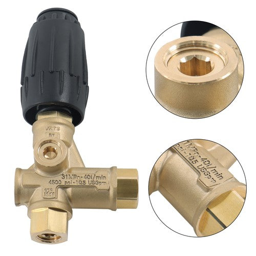 DURAFORCE Annovi Reverberi 4500 PSI Unloader Valve with Adjustable Knob VRT3-310, VRT3310