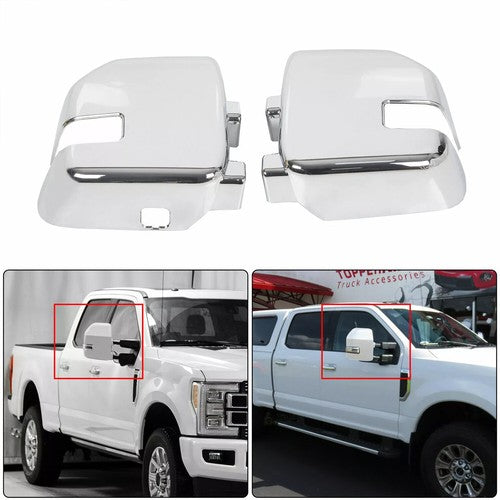 Full Chrome Mirror Handle Cover for Ford F250 F350 450 550 Super Duty 2017-2022