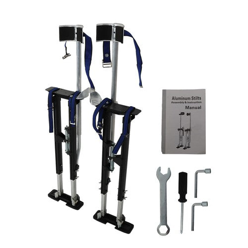 DURAFORCE Drywall Stilts 36" - 48" Adjustable Aluminum Alloy For Painting Electrical Stilt
