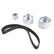 DURAFORCE Billet Aluminum Gilmer Belt Drive Pulley Kit for Chevy BBC 396 427 454 SWP/LWP