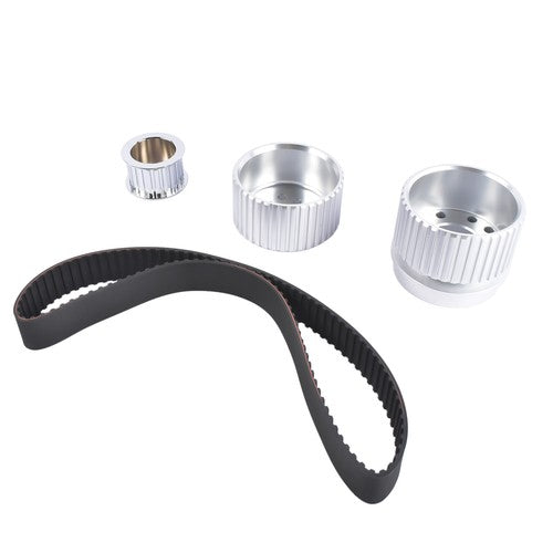 DURAFORCE Billet Aluminum Gilmer Belt Drive Pulley Kit for Chevy BBC 396 427 454 SWP/LWP