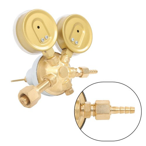 DURAFORCE Brass Oxygen Regulator CGA540 Pressure Gauge Victor Type Solid Brass