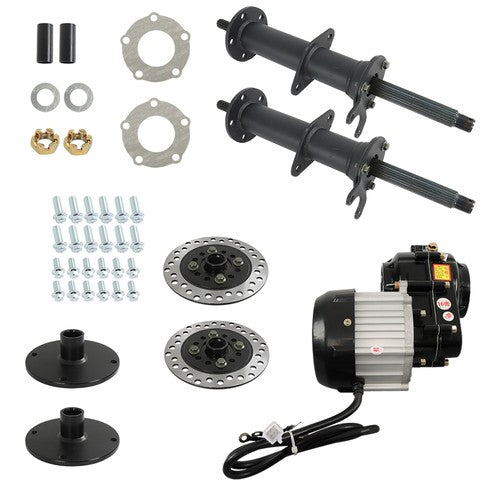 DURAFORCE For 40"Rear Axle Kit Electric Brushless Differential 1000W Motor With 4 Stud Hub