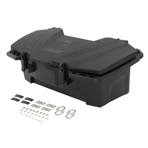 Rear Rack Storage Trunk Box Cargo Box for Yamaha Kawasaki Honda 0.75-1 Inch Tube