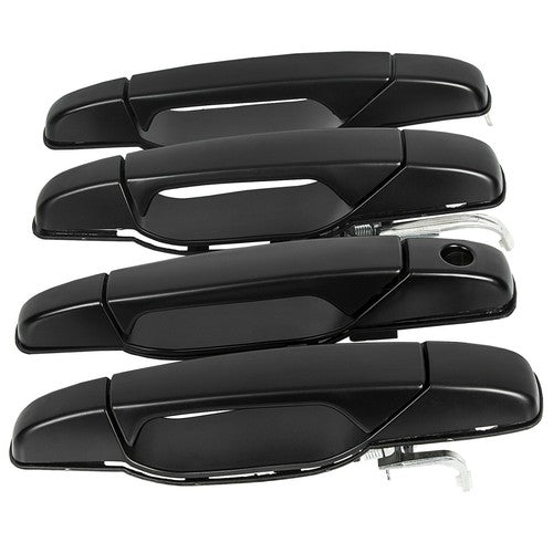 Set of 4 Black Door Handle for Chevy GMC Tahoe Yukon Sierra 2007 14