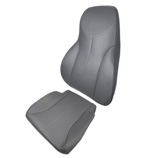 DURAFORCE 4200-4300-4400 Seat Cover+Backrest Driver's Side Gray Air Ride 2-PCS Set Leather