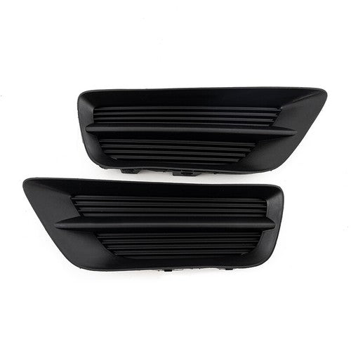 DURAFORCE Front Bumper Fog Light Black Grille Covers for 2013-2015 for Honda Accord Sedan