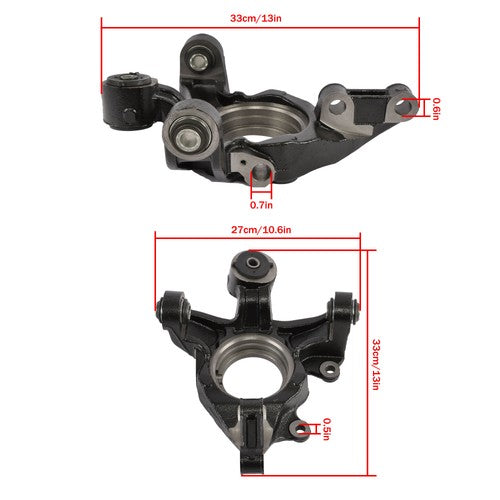 DURAFORCE 698-176 423040T020 Rear Side Steering Knuckle For Toyota Highlander 2008-2013