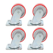 DURAFORCE 4"X 2" Heavy Duty Casters - Polyurethane Caster with Capacity up to 2800 LBS
