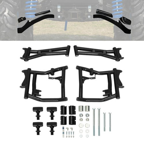 For 16 Plus Polaris General 4 High Clearance 1.5 Offset Rear A-Arms Powder Coated
