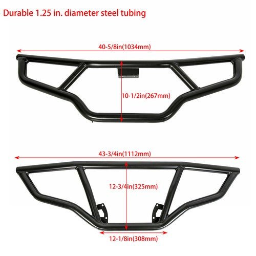 DURAFORCE Fit Polaris Sportsman 570 EPS 2016-2020 Front & Rear Brush Guard Bumper Set