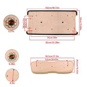 DURAFORCE Golf Cart Beige Front Seat Bottom+Back Cushion Set For Club Car DS 2000.5-Up