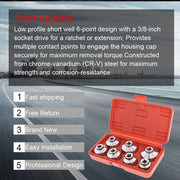 DURAFORCE Cartridge Housing Oil Filter Cap Wrench Socket Tool Set 24mm 30mm for Cadillac