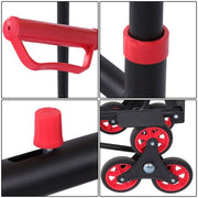 DURAFORCE W/ 6 TPR Wheels Stair Climbing Hand Truck Capacity:440lbs Telescoping Handle