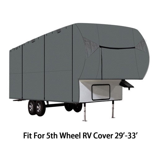 DURAFORCE Fits 26'-29' Motorhome W/2 Assist Poles Easy Setup 5th Wheel RV Covers Windproof
