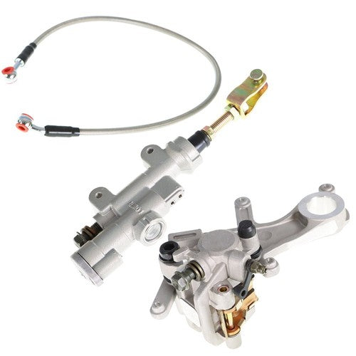 DURAFORCE Rear Brake Master Cylinder &Brake Caliper &Hose Assembly For Honda CRF450 CRF250