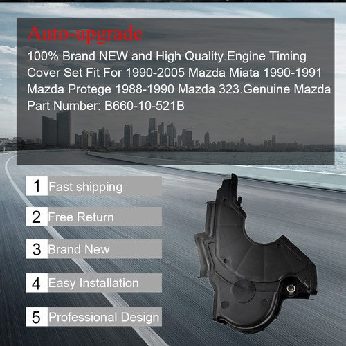 DURAFORCE Engine Timing Cover Fit For Mazda Miata 323 Protege 1988-2005 B660-10-521B