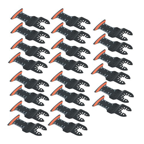 DURAFORCE Tool Blades Curved Edge Oscillating Saw Blades 50PCS Titanium Oscillating