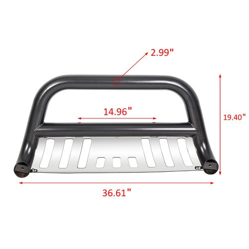 Front Push Bumper Bull Bar Grille Guard Stainless For Toyota Tacoma 2005-2015